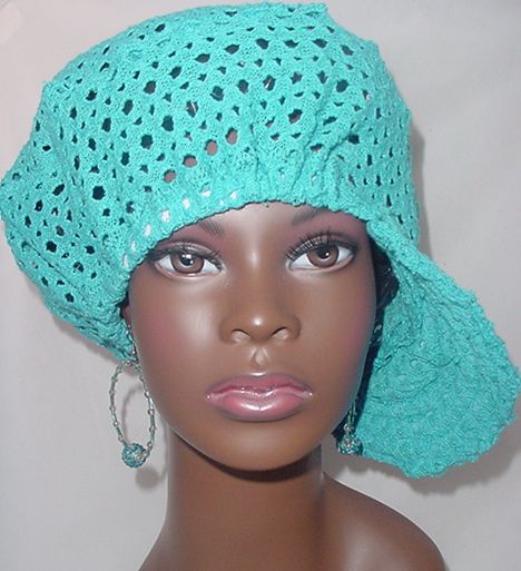 Billed Hat-Turquoise Blue