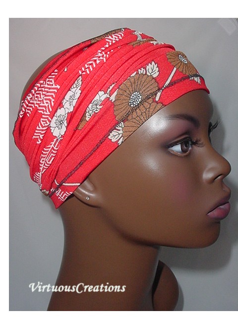 Red, Black, White & Brown Floral