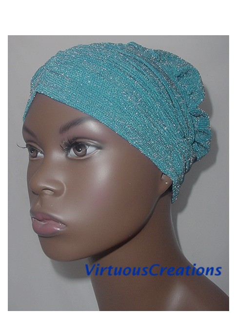Turban-Ivory And Black Striped