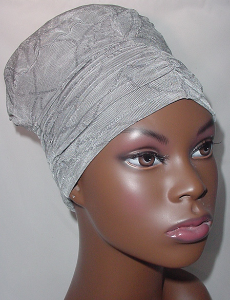 Turban-Gray Glitter