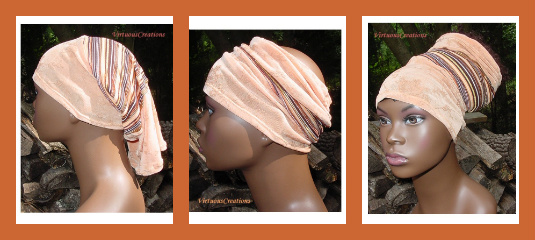 Tri-Band-Peach w/Stripes