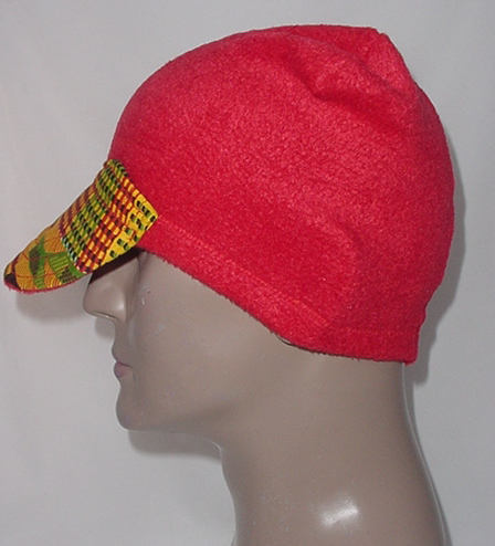 Billed Hat-Red Fleece-Unisex