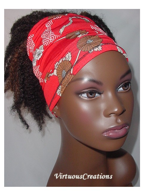 Red, Black, White & Brown Floral