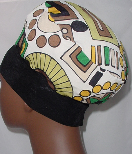 Crown-Ethnic-White, Black, Yellow & Green