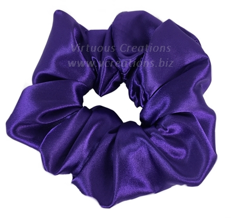 Satin Scrunchies (Purple) Satin Scrunchy